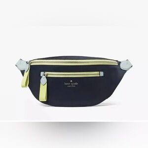 Kate Spade Midnight Blue and Lemon Belt Bag